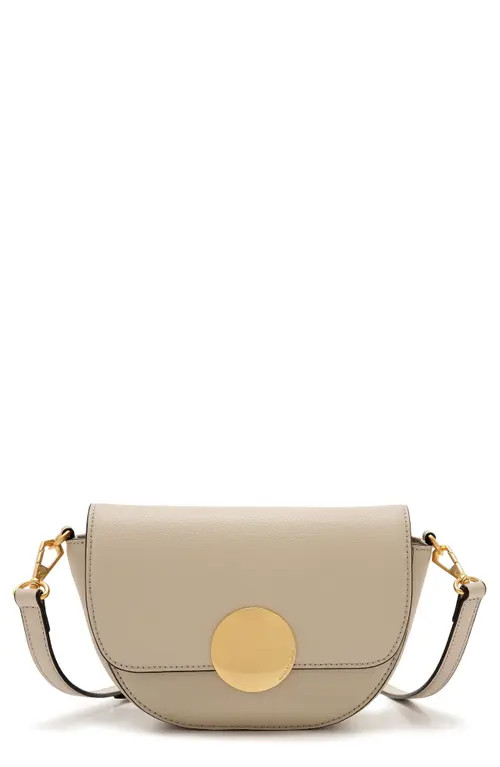 Oryany Lottie Leather Saddle Crossbody Bag in Cream at Nordstrom | Nordstrom
