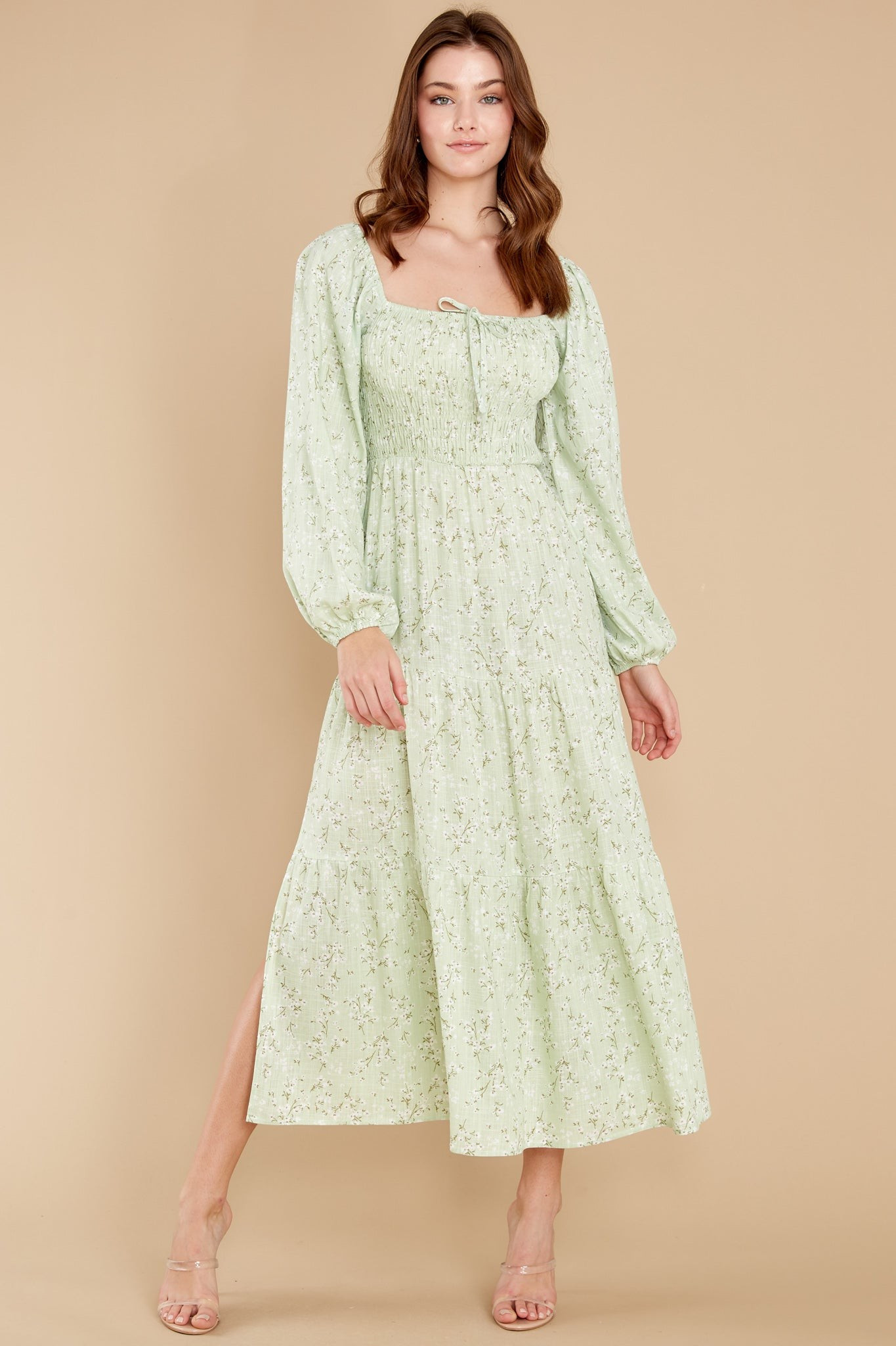 Johanna Multi Midi Dress | Red Dress 