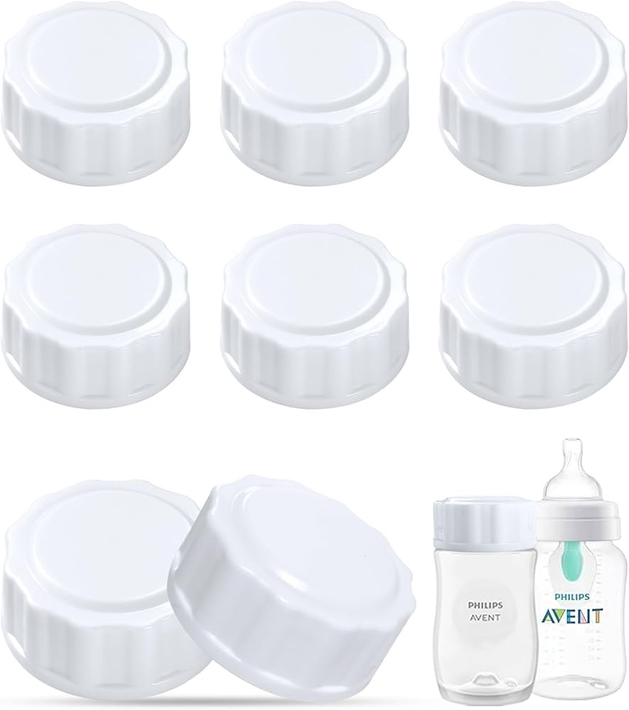 Travel and Storage Bottle Caps Compatible with Avent Baby Bottles, Bottle Lids Replacement, 8 Cou... | Amazon (US)