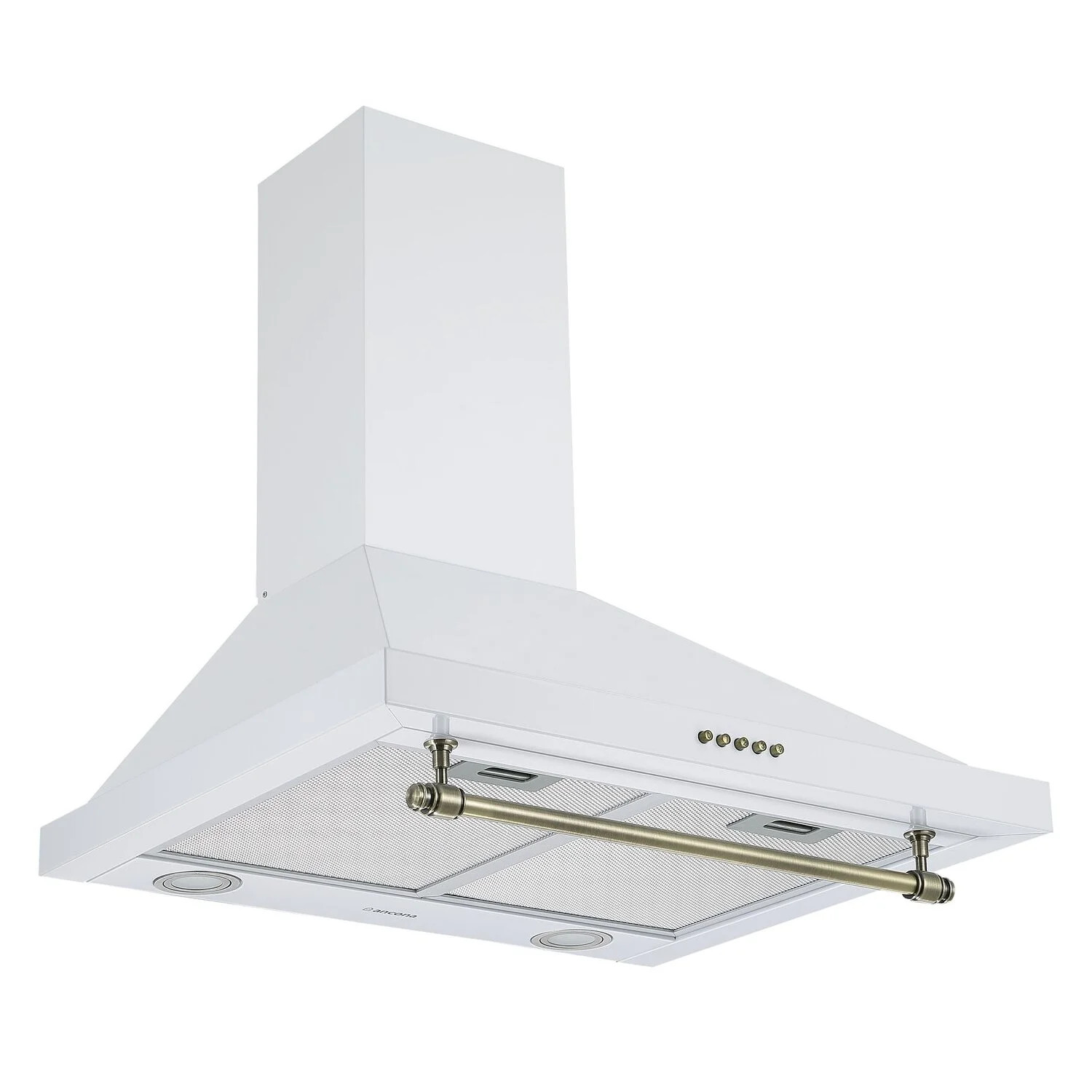 Ancona Vintage Style 24" Convertible Wall Pyramid Range Hood in White - Walmart.com | Walmart (US)