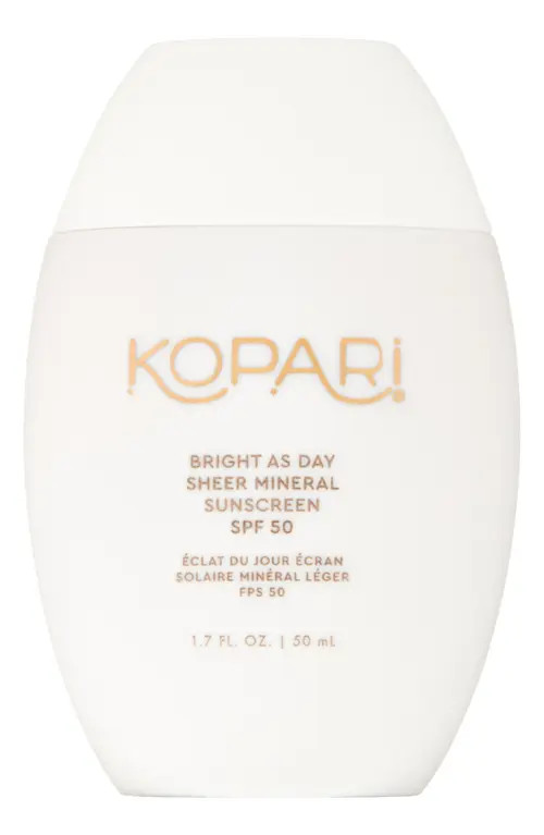 Kopari Bright As Day Sheer Mineral SPF 50 Sunscreen at Nordstrom, Size 1.7 Oz | Nordstrom