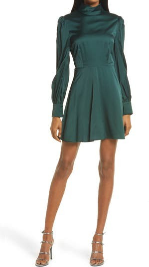 Milano Long Sleeve Minidress | Nordstrom