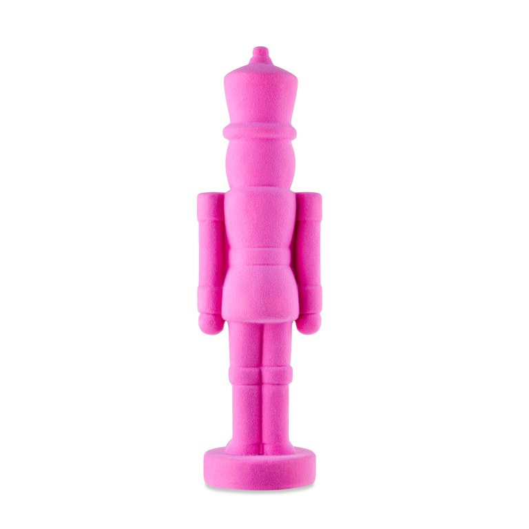 Pink Flocked Nutcracker Decoration, 27", by Holiday Time | Walmart (US)