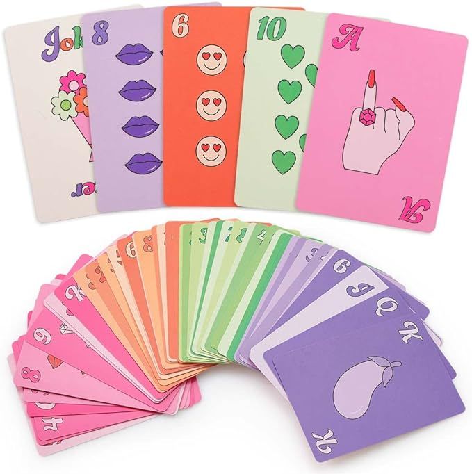 xo, Fetti Bachelorette Party Card Game, Rainbow Deck of Playing Cards, Poker - Bachelorette Party... | Amazon (US)