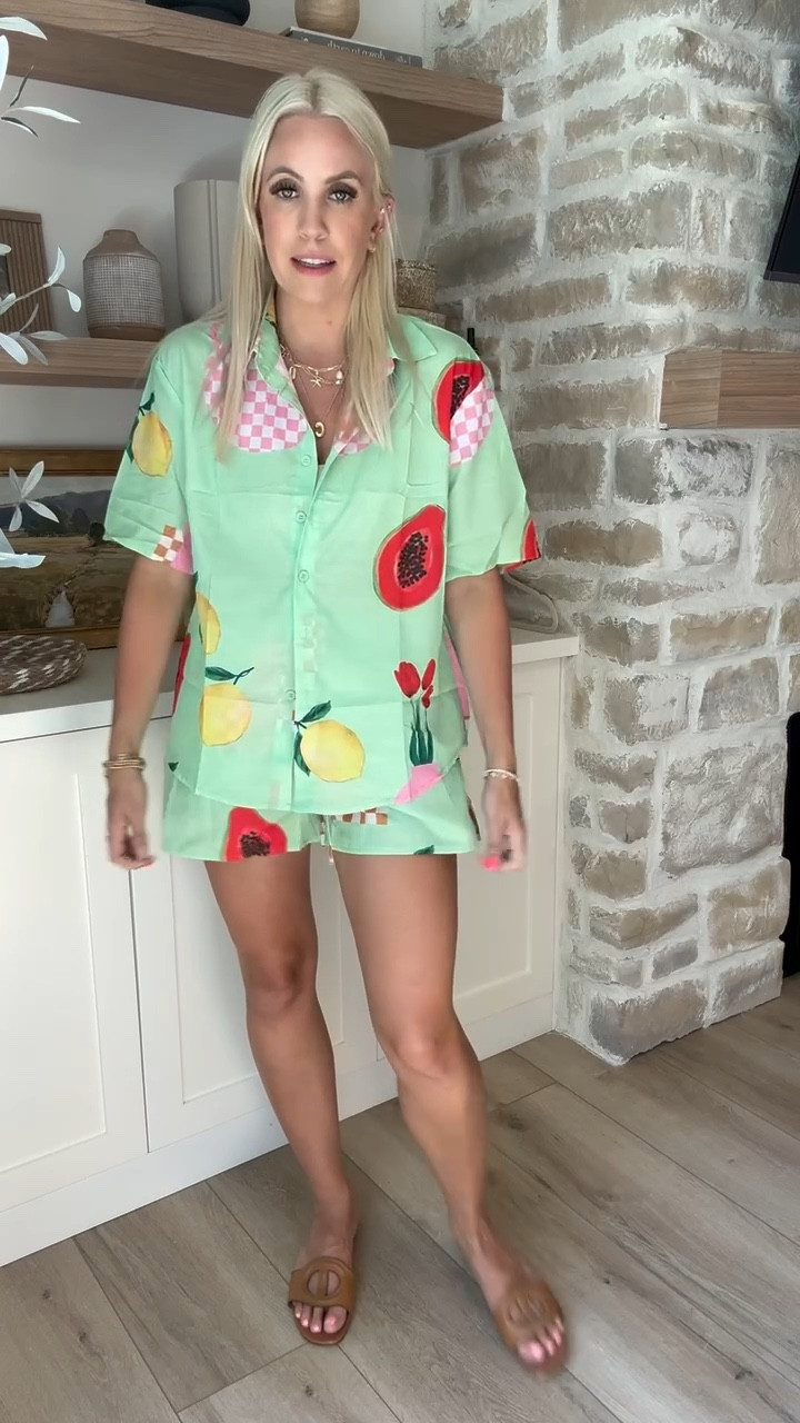 This set is good for everything! It’s a pajama set that I wear as a swimsuit coverup, or on a really hot day! It’s a very lightweight linen fabric with functional buttons! It comes in several colors too! I’m wearing a medium!

#LTKFindsUnder50 #LTKFindsUnder100 #LTKStyleTip