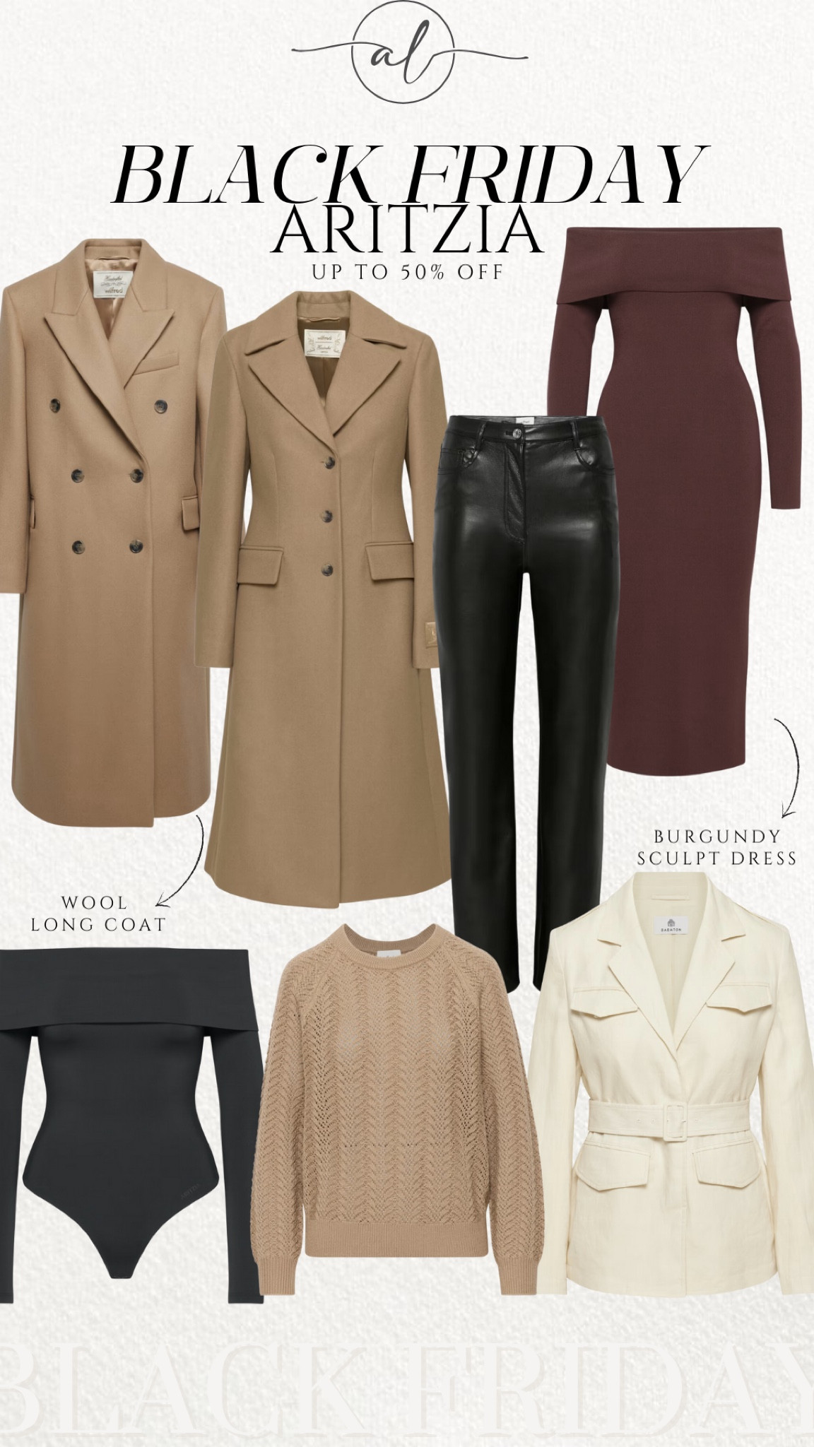 Black Friday at Aritzia up to 50% Off! 

#LTKSeasonal #LTKSaleAlert #LTKStyleTip