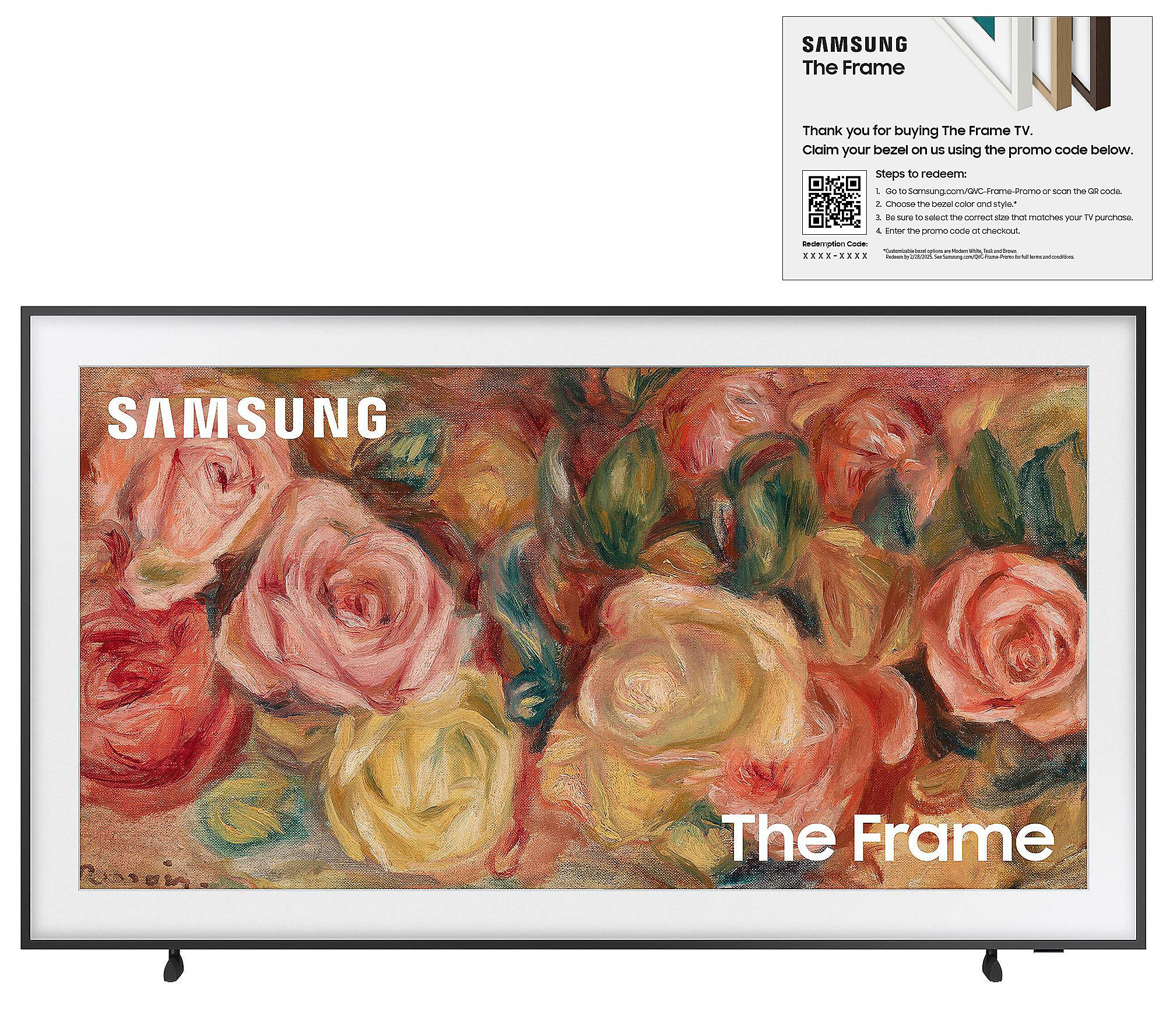 Samsung 2024 85"" Frame 4K QLED w/ 2yr Warranty & Bezel Voucher | QVC