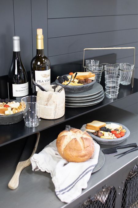 Shop my latest obsession from Texxture Home! These carved riverstone appetizer trays and plates are the epitome of organic modern design. The drinking glasses and iron caddy are super helpful for dining alfresco! 
And check out the hand forged cheese knives! Lloooovvveeee it all! #ad @texxturehome 

#LTKFindsUnder100 #LTKStyleTip #LTKHome