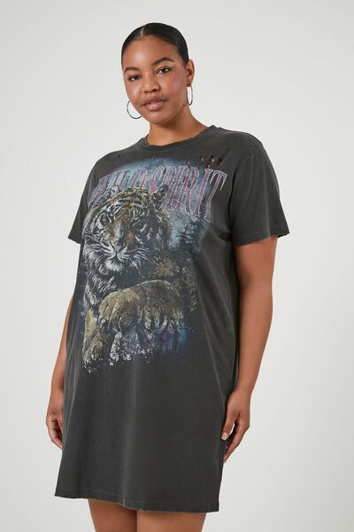 Plus Size Wild Spirit Graphic T-Shirt Dress | Forever 21 (US)
