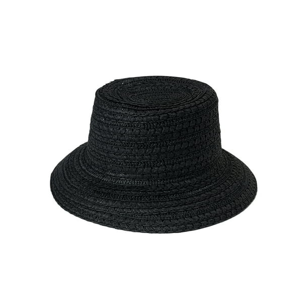 Time and Tru Adult Women's Straw Bucket Hat | Walmart (US)