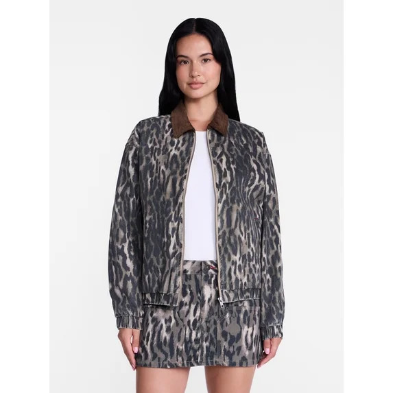 Madden NYC Women's Cotton Twill Bomber Jacket, Sizes XXS-XXL | Walmart (US)