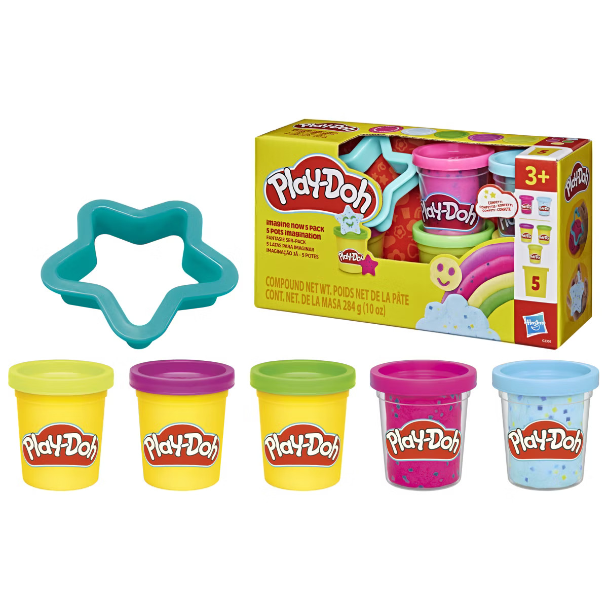Play-Doh Imagine Now 5pk 2oz Cans Easter Basket Stuffers Ages 2 and Up | Target