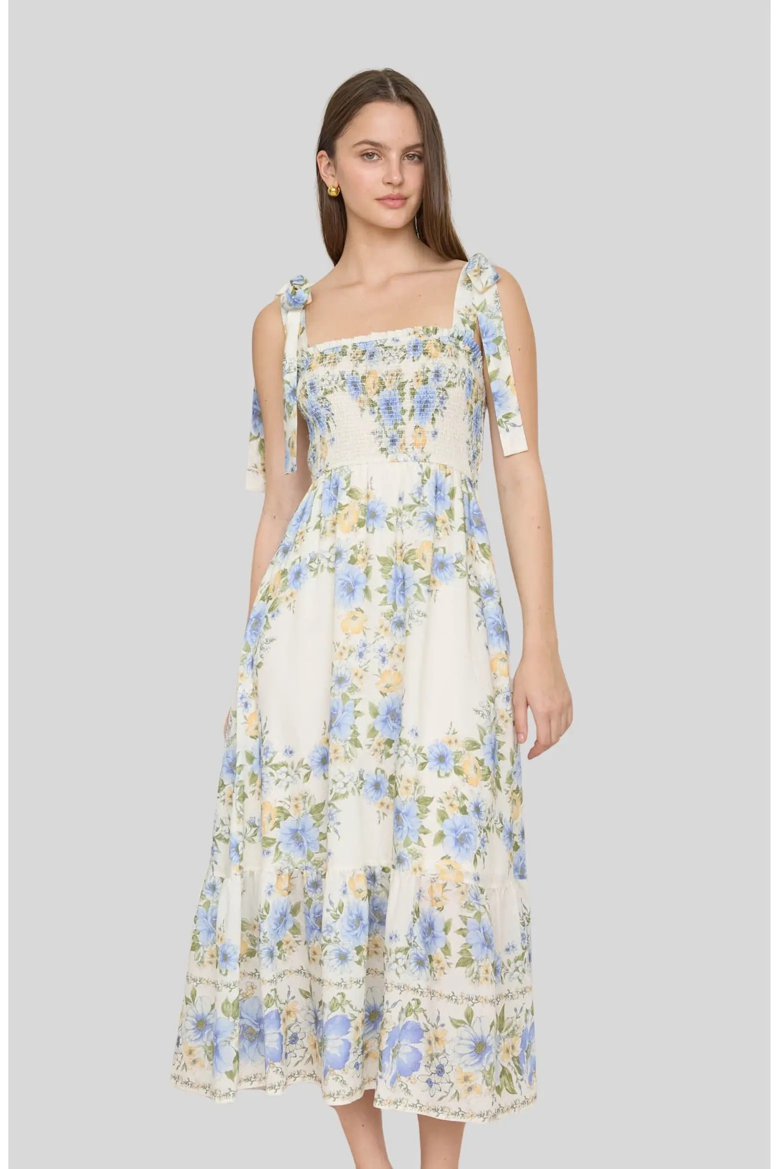 Blu Pepper Floral Midi Dress (Women) | Nordstromrack | Nordstrom Rack