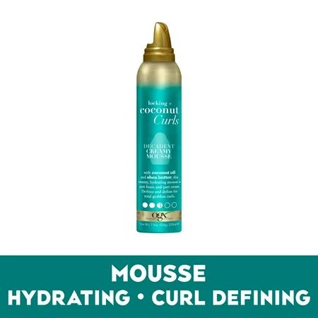 OGX Locking + Coconut Curls Enhancing Decadent Creamy Hair Styling Mousse 7.9 oz | Walmart (US)