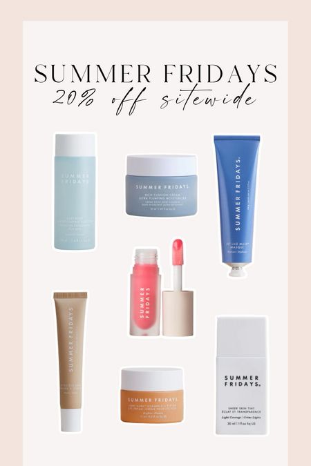 Summer Fridays sale! 20% off sitewide with code “BDAY"

#LTKbeauty #LTKsalealert #LTKSpringSale