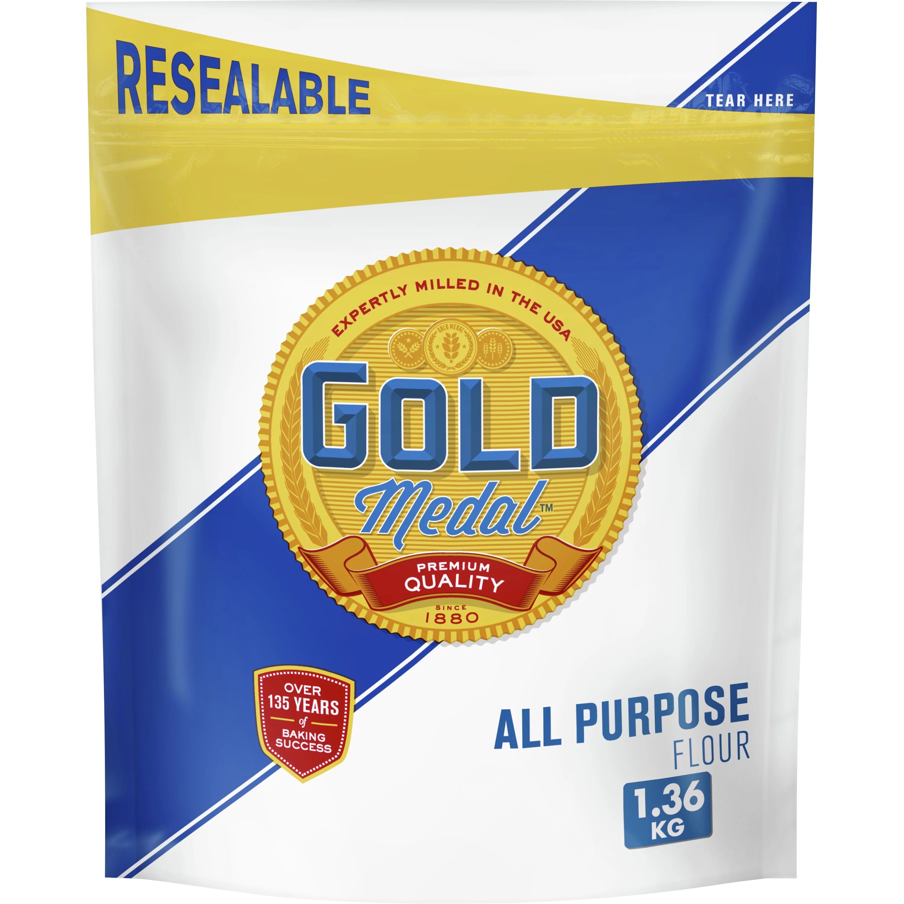 Gold Medal Flour All-Purpose, 3 lb Resealable Bag - Walmart.com | Walmart (US)