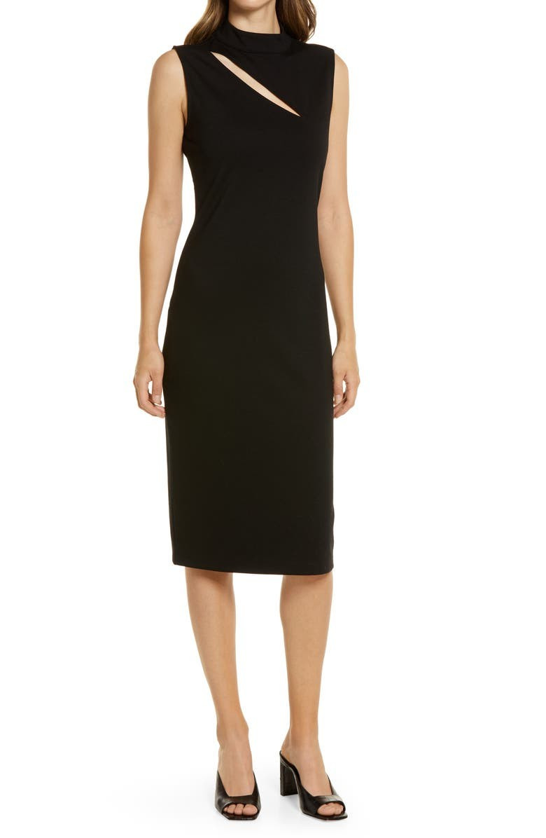 Sleeveless Cutout Ponte Dress | Nordstrom