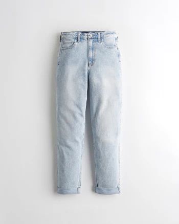 Girls Vintage Stretch Ultra High-Rise Mom Jeans from Hollister | Hollister (US)