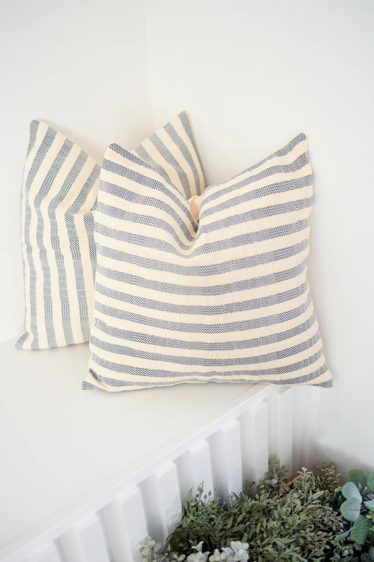 Linea Throw Pillow Cover - Blue | Joy Meets Home