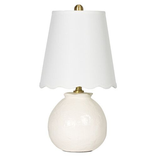 Amoria Mini Table Lamp - White - Regina Andrew | Desk Lamp, Bedside Lamp | One Kings Lane