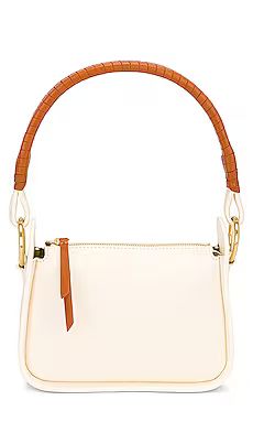 Sancia x REVOLVE The Helena Bag in Ecru with Cognac Contrast from Revolve.com | Revolve Clothing (Global)