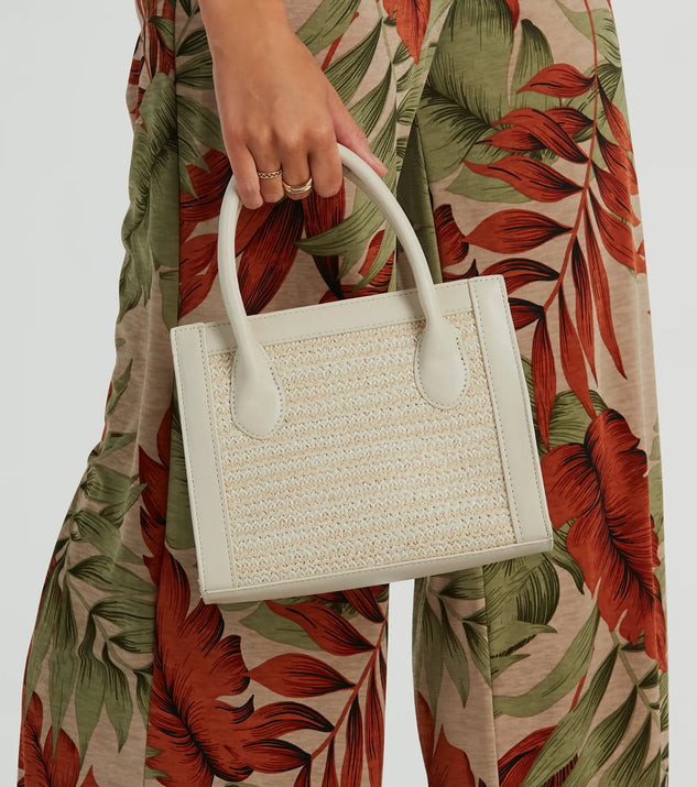 Boho Chic Crossbody Straw Tote Bag | Windsor Stores
