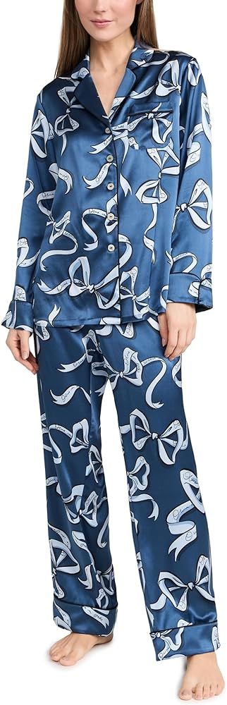 Olivia Von Halle Women's Lila Arran Pajama Set | Amazon (US)