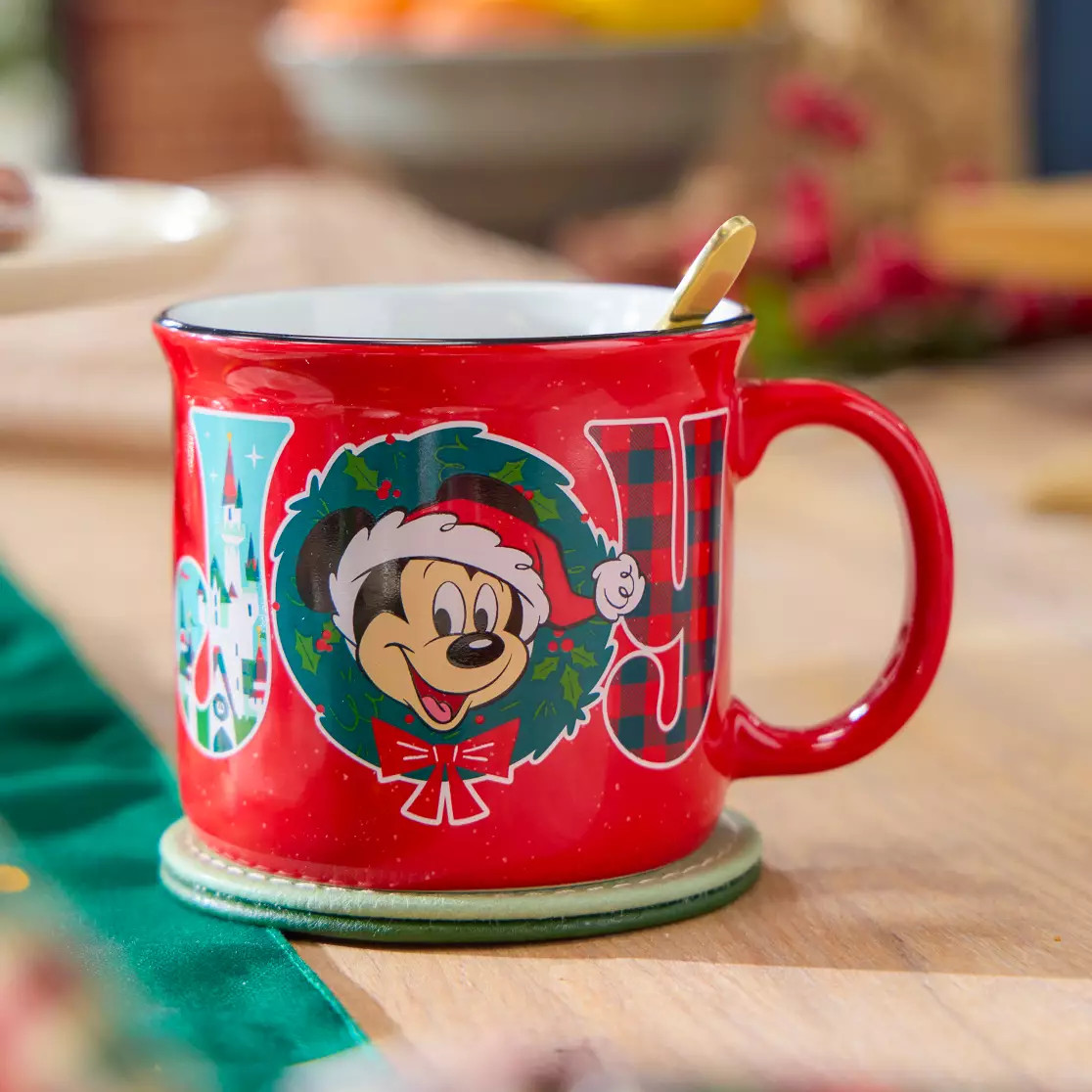 Mickey Mouse ''Joy'' Holiday Mug | Disney Store