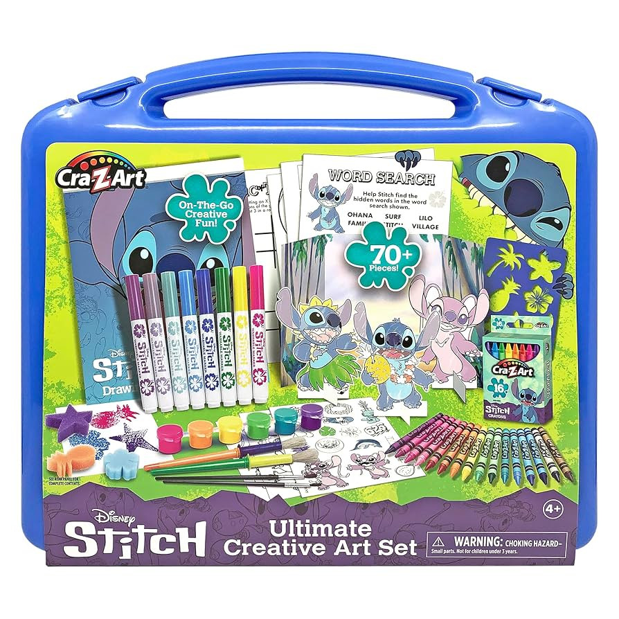 Disney Stitch Kids Ultimate Creative Activity Arts & Crafts Case, 70+ Pieces for Creative Fun wit... | Amazon (US)