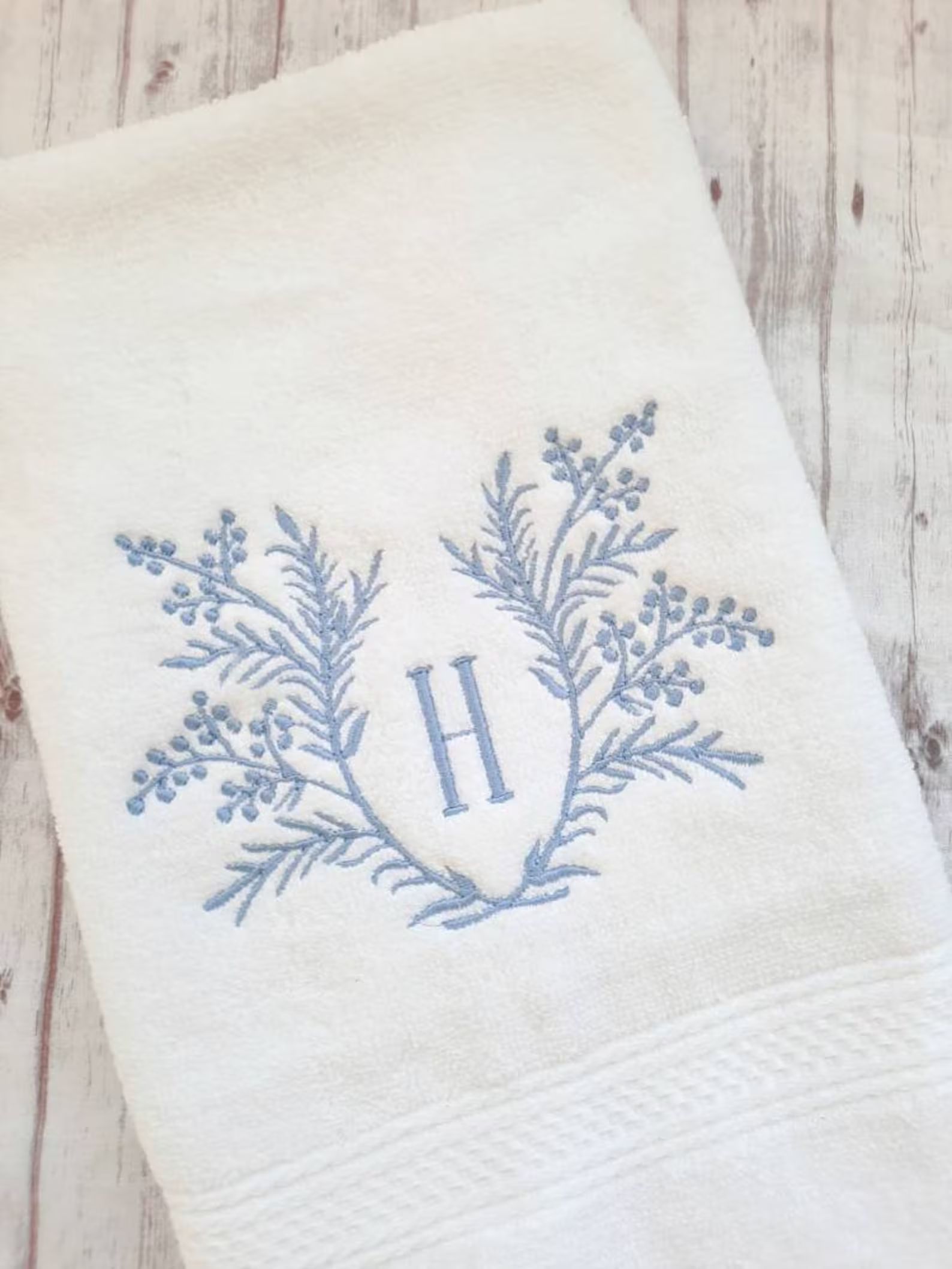 Embroidered Bath Hand Towel Monogrammed Hand Towel Beach - Etsy | Etsy (US)