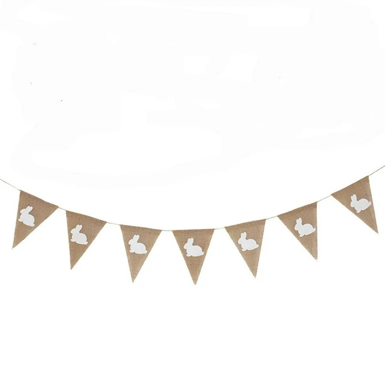 Cyber Monday Deals 2021 Outtop Easter decoration seven bunny pennant diy window fireplace scene l... | Walmart (US)