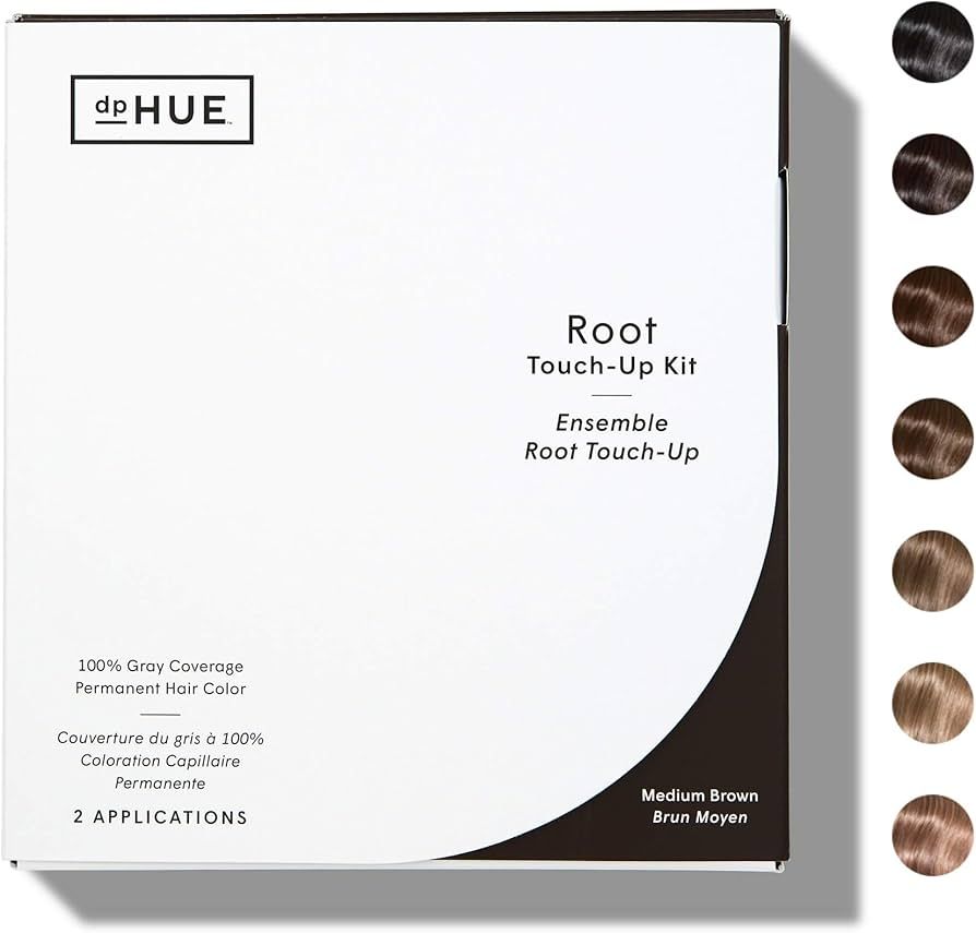 dpHUE Root Touch-up Kit - Medium Brown, 2 Applications - Permanent Grey Hair Touch Up & Root Cove... | Amazon (US)