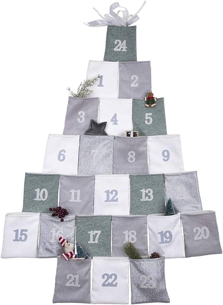 Amazon.com: MYH DECO Hanging Christmas Advent Calendar with Pockets, 2021 Countdown to Christmas ... | Amazon (US)