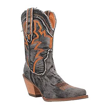 new!Dingo Womens Y'All Need Dolly Stacked Heel Cowboy Boots | JCPenney