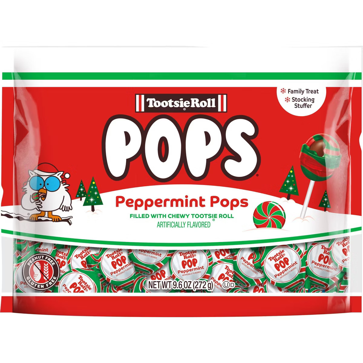 Tootsie Pop Christmas Candy Cane Pops - 9.6oz | Target