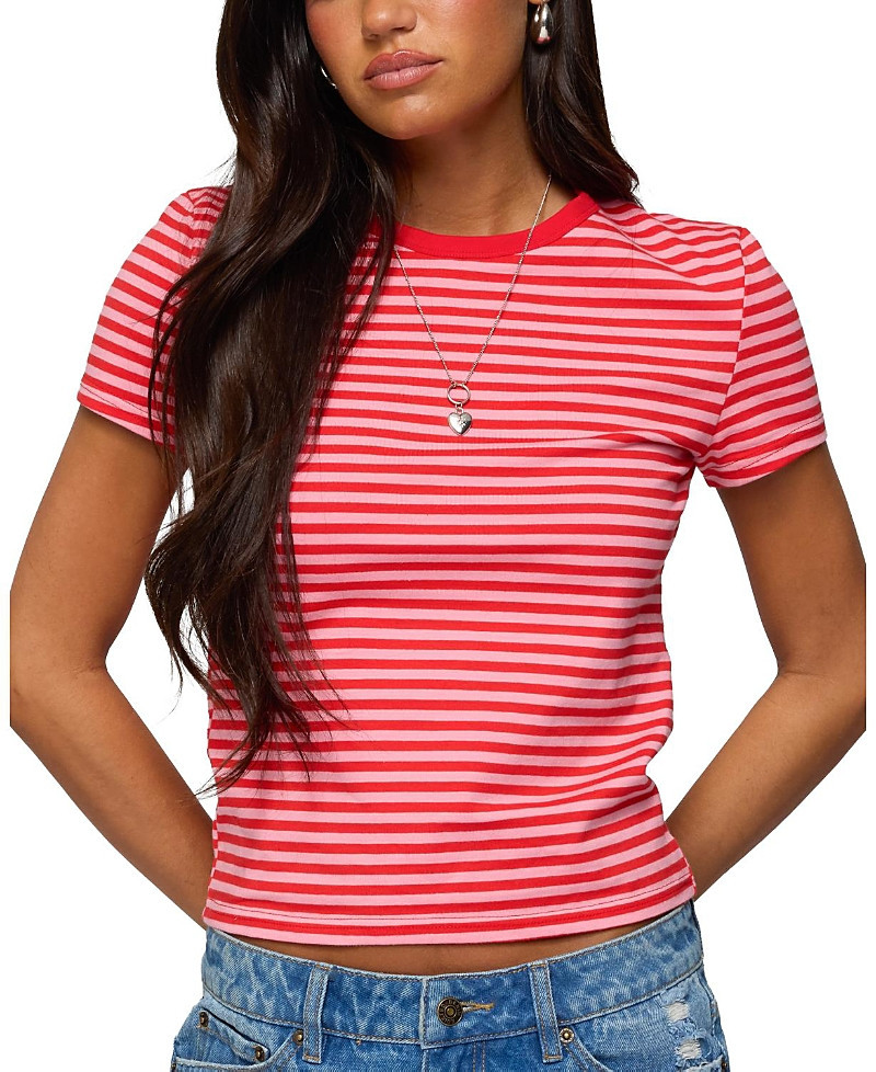 Edikted Nessie Striped T Shirt | Bloomingdale's (US)