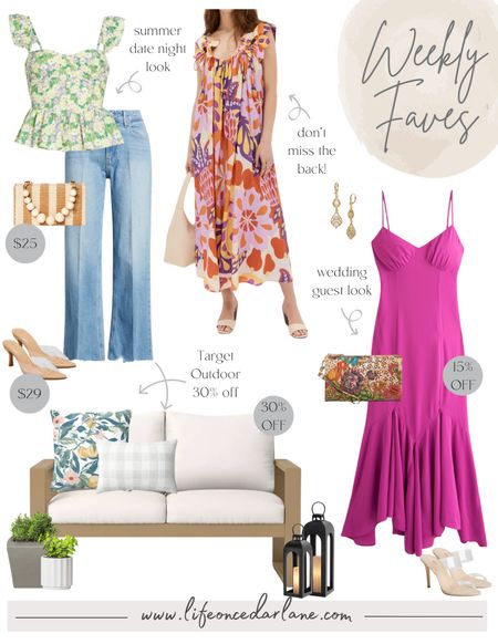 Weekly Faves- check out what we are loving! From new arrivals, sales, home decor and more! Loving these cute summer outfit, perfect for date night & wedding guest look! Plus outdoor decor finds from Target 30% off!

#summerfashiom #graduationdress
#outdoordecor




#LTKsalealert #LTKwedding #LTKhome