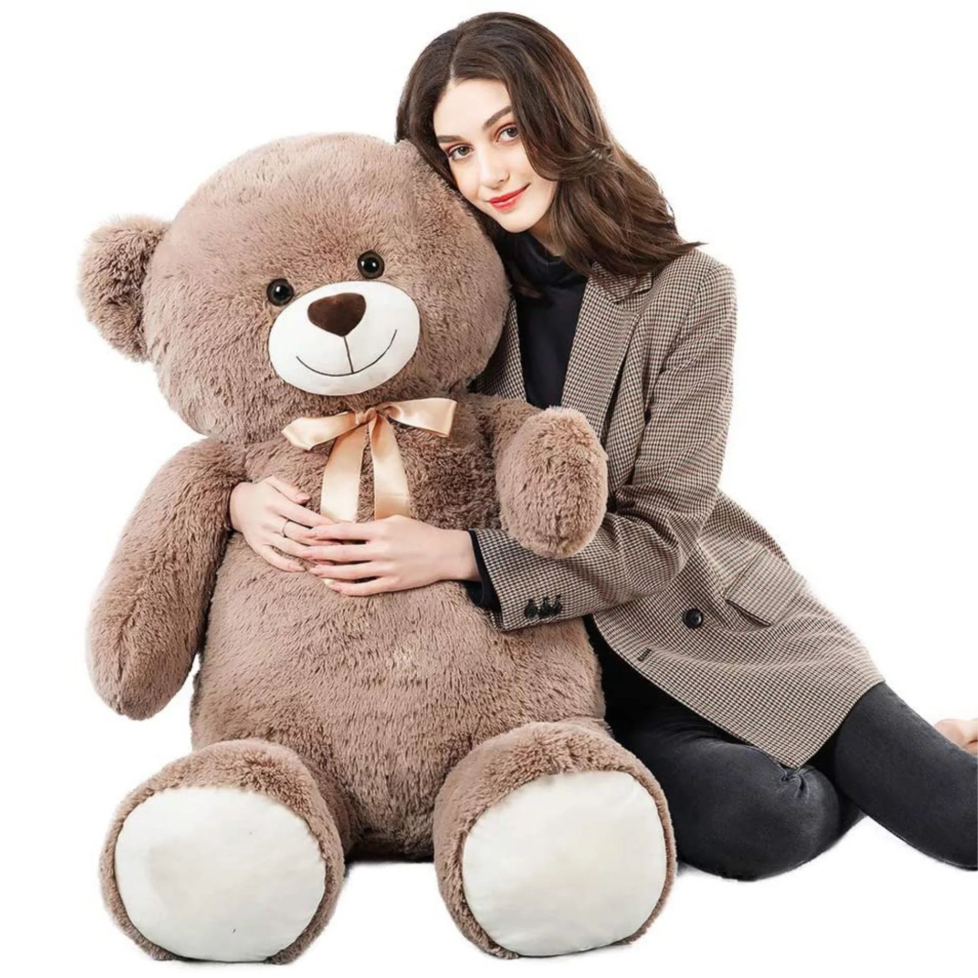 MorisMos Giant Teddy Bear 51'' Stuffed Animal Soft Big Plush Toy Gifts for Girlfriend Valentine's... | Walmart (US)