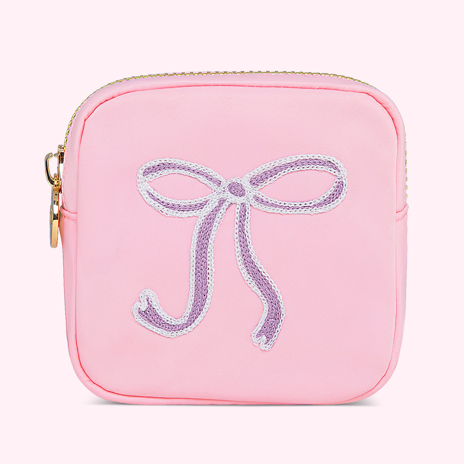 Hand Embroidered Bow Mini Pouch | Stoney Clover Lane