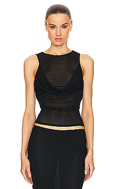 Sheer Knit Draped Top
                    
                    Helsa
                            ... | Revolve Clothing (Global)