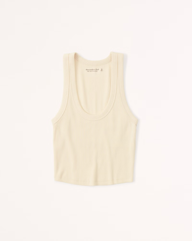 Women's Essential Scoopneck Tank | Women's | Abercrombie.com | Abercrombie & Fitch (US)