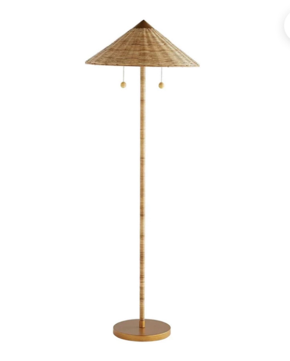 Love this rattan floor lamp .
This arteriors lamp sells for 1,300 but the designer look for less version is only  & 99 .  That’s a steal / deal 

#LTKFind #LTKstyletip #LTKsalealert