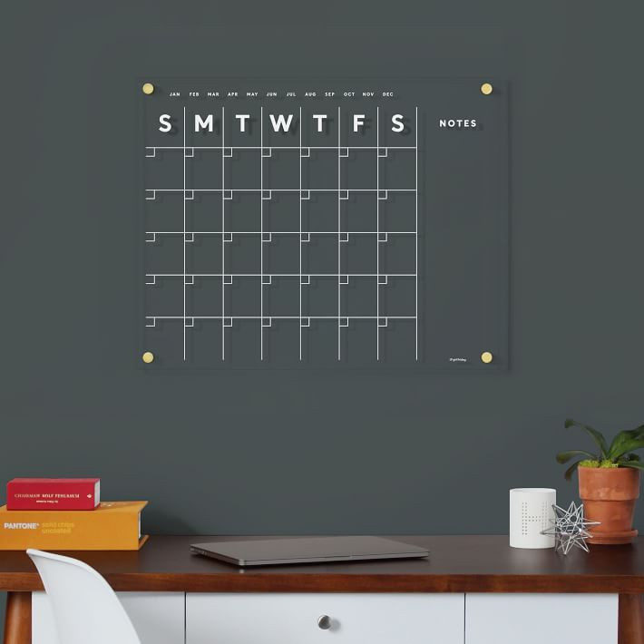 Girl Friday Acrylic Calendar - Side Notes | West Elm (US)