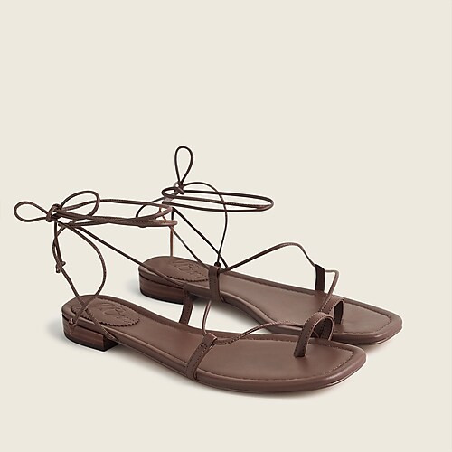 Abbie ankle-wrap sandals | J. Crew US