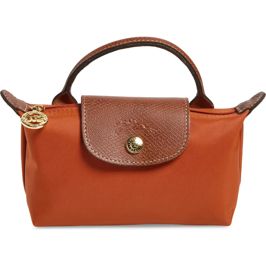 Longchamp Le Pliage Cosmetics Case in Brick at Nordstrom | Nordstrom