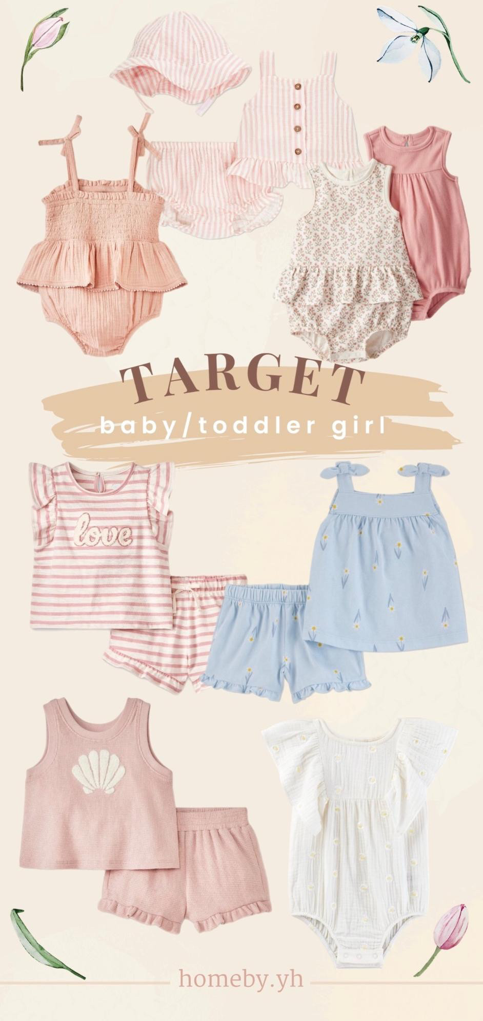 My recent Target baby/toddler fashion finds! ☀️
They’re seriously so cute and comfy — perfect for the sunny days ahead.
Love mixing adorable with practical for my little ones 💛
#TargetStyle #ToddlerFashion #MomLife 

 #LTKStyleTip #LTKBaby #LTKKids