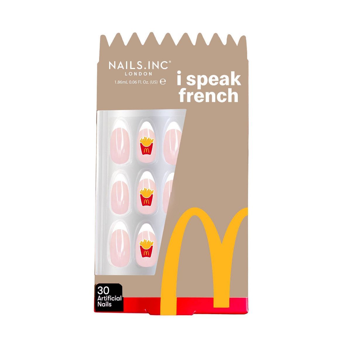 Nails Inc. x McDonald Fake Nails - 30ct | Target
