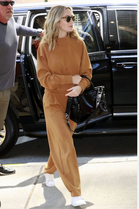 Shop Emily Blunt's modern take on the classic sweatsuit @saks. This cropped, mock neck sweatshirt is designed using fabric with a brushed matte outside for comfort & style. Pair this sweatshirt with the matching  Trouser or your favorite pair of light-wash denim. #EmilyBlunt #CelebrityStyle #saks #SaksPartner

#LTKStyleTip