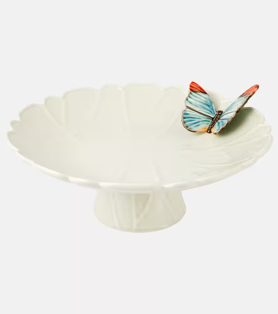 Bordallo Pinheiro Cloudy Butterflies cake stand by Claudia Schiffer | Mytheresa (US/CA)