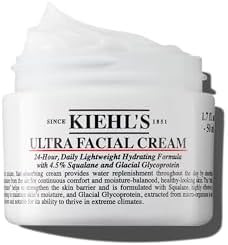Kiehl's Ultra Facial Cream, with 4.5% Squalane to Strengthen Skin's Moisture Barrier, Skin Feels ... | Amazon (US)